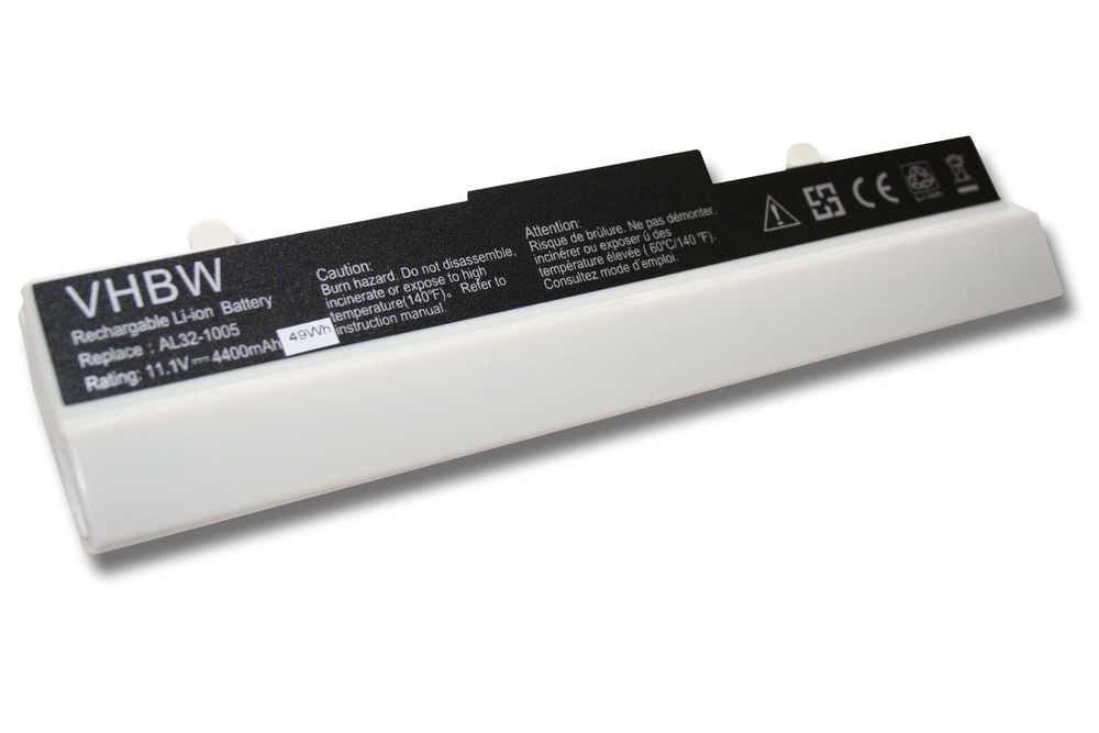 VHBW batéria ASUS EEE-PC 1005, 4400mAh biela 10.8V Li-Ion 1523 - neoriginálna