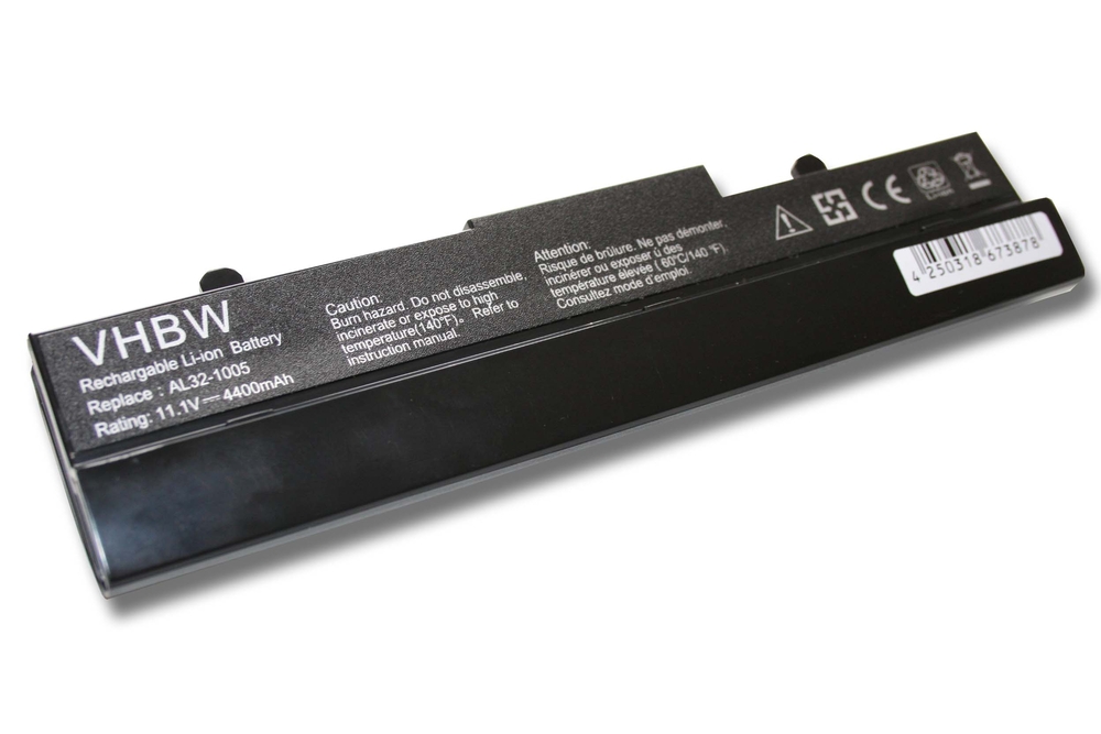 VHBW batéria ASUS EEE-PC 1005, 4400mAh čierna 10.8V Li-Ion 1524 - neoriginálna