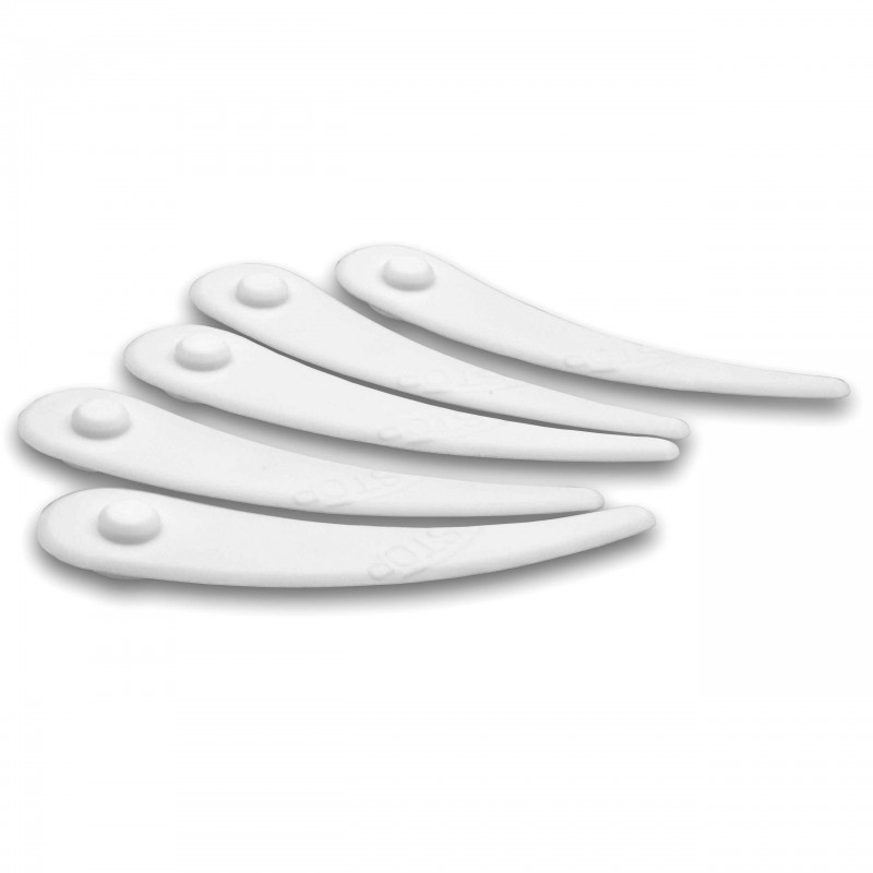 5x Náhradný nôž z plastu biely pre  Bosch F01680