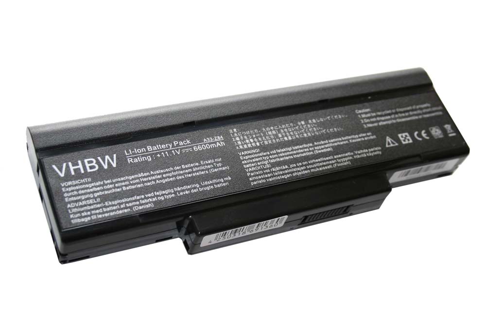 VHBW batéria ASUS A9/F3 6600mAh 11.1V Li-Ion 1167 - neoriginálna