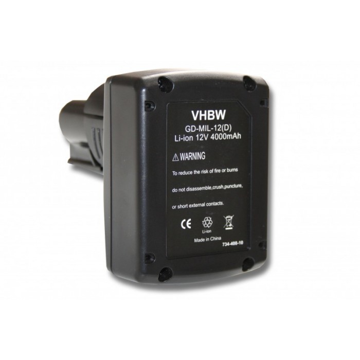 VHBW batéria Milwaukee / AEG 48-11-2401  12V, Li-Ion, 4000mAh