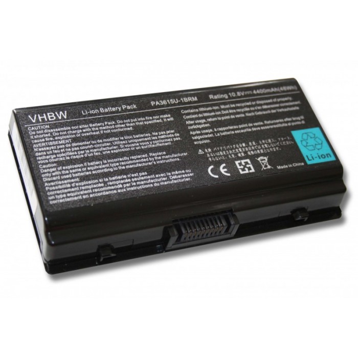 VHBW batéria Toshiba Satellite L45 PA3615U 4400mAh