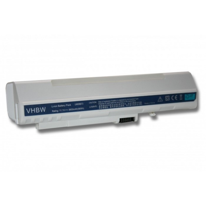 VHBW batéria Acer Aspire One biela 8800mAh