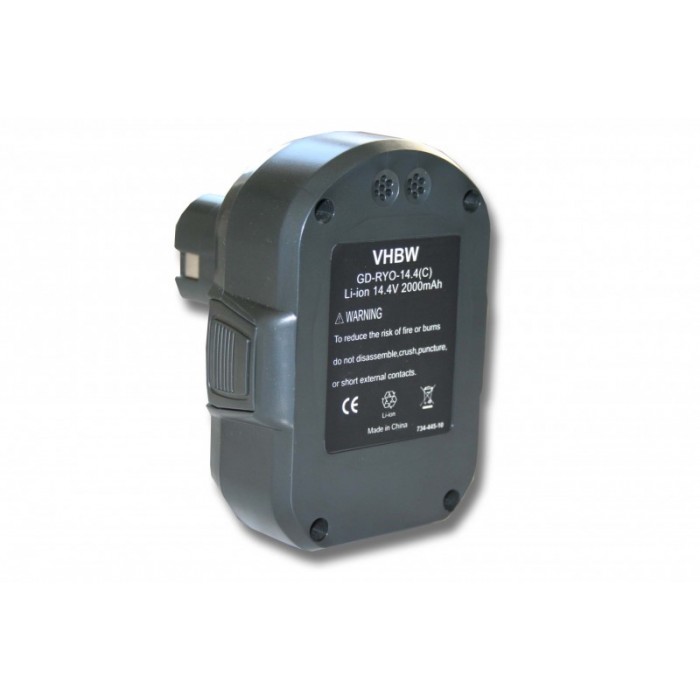 VHBW batéria Ryobi wie BPL1414 - 14.4V, Li-Ion, 2000mAh