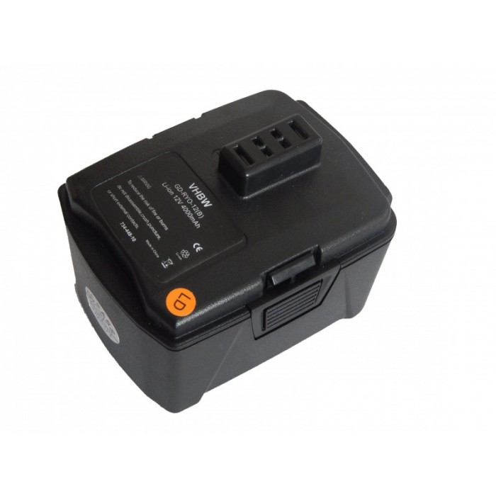 VHBW batéria Ryobi wie CB120L - 12V, Li-Ion, 4000mAh