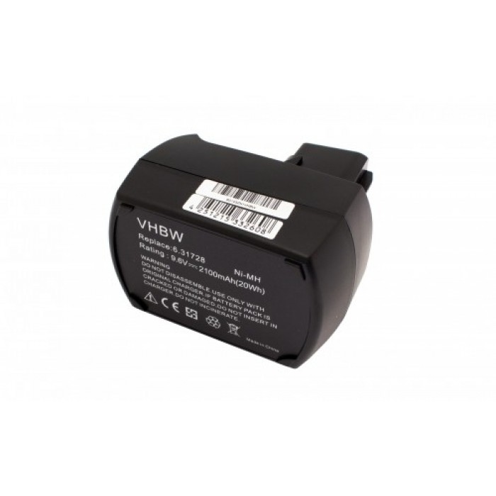 VHBW batéria Metabo 6.25471 9.6V, NI-MH, 2100mAh