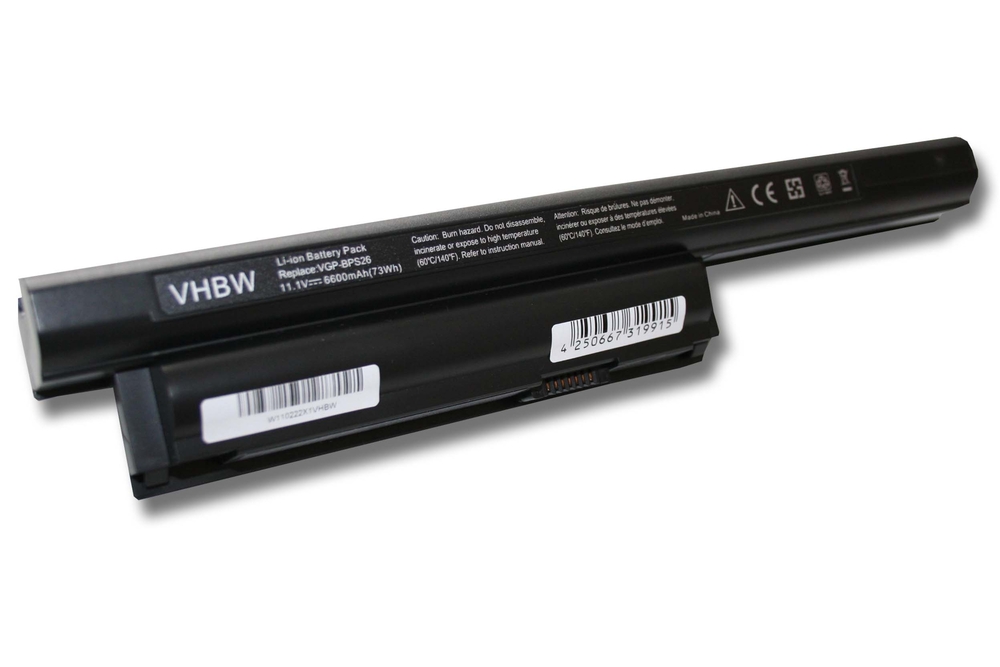 VHBW 3588 batéria SONY VAIO  BPS26 , 6600mAh Li-Ion - neoriginálna