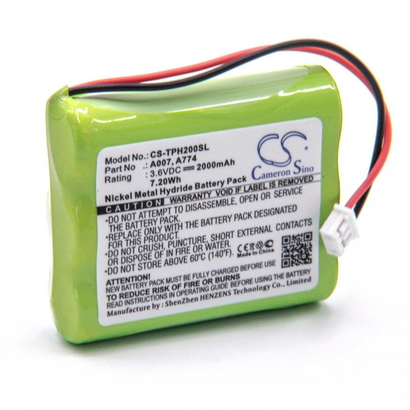 Batéria pre TPI Gas-Detektor HXG-2D  2000mAh