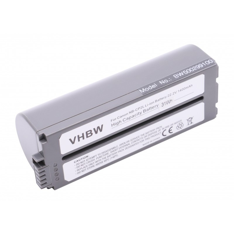 VHBW batéria   Canon Selphy Drucker NB-CP1L, NB-CP2L 1400mAh