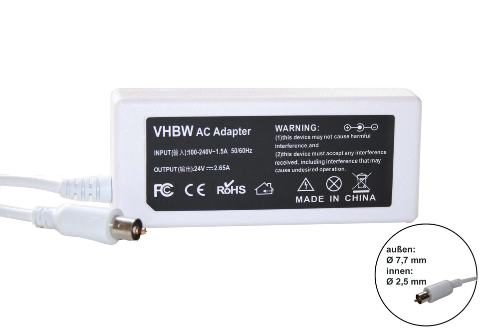 VHBW AC adaptér Apple 24V, 1,5A, 7.7 x 2.5mm