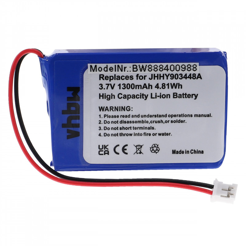 Náhradná batéria pre rádio Albrecht JHHY903448A, 083448 - 1300mAh, 3,7V, Li-ion