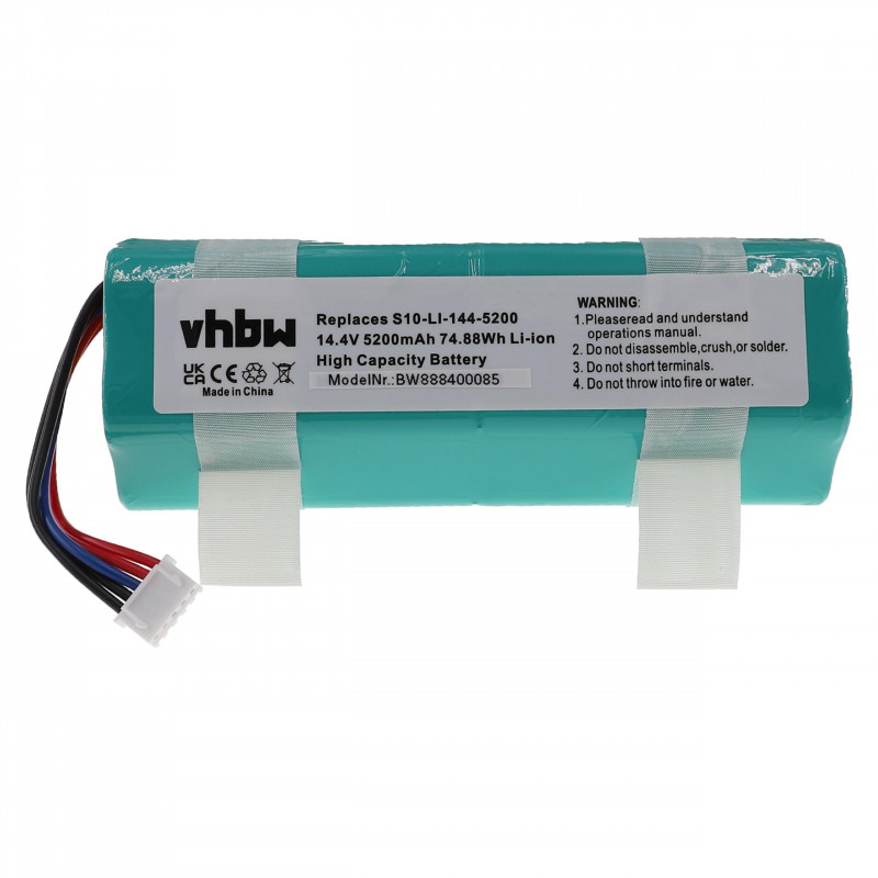 Batéria pre Ecovacs 201-1913-4200, S10-Li-144-5200 pre - 5200mAh, 14,4V, Li-ion