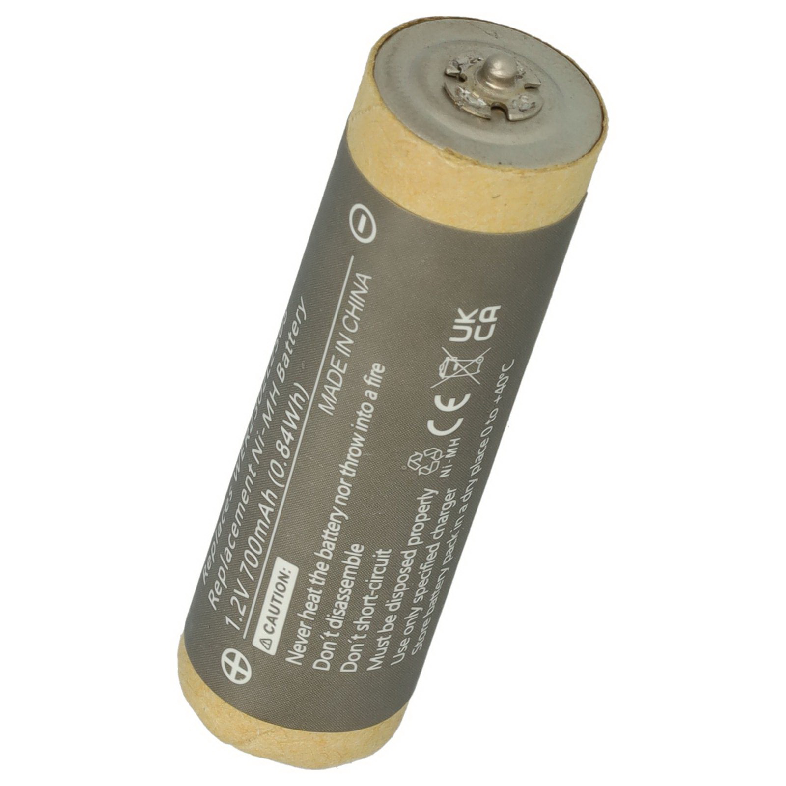 Batéria ako WER2302L2508 pre Panasonic ER2301 okrem iného 1,2V, Ni-MH, 700mAh