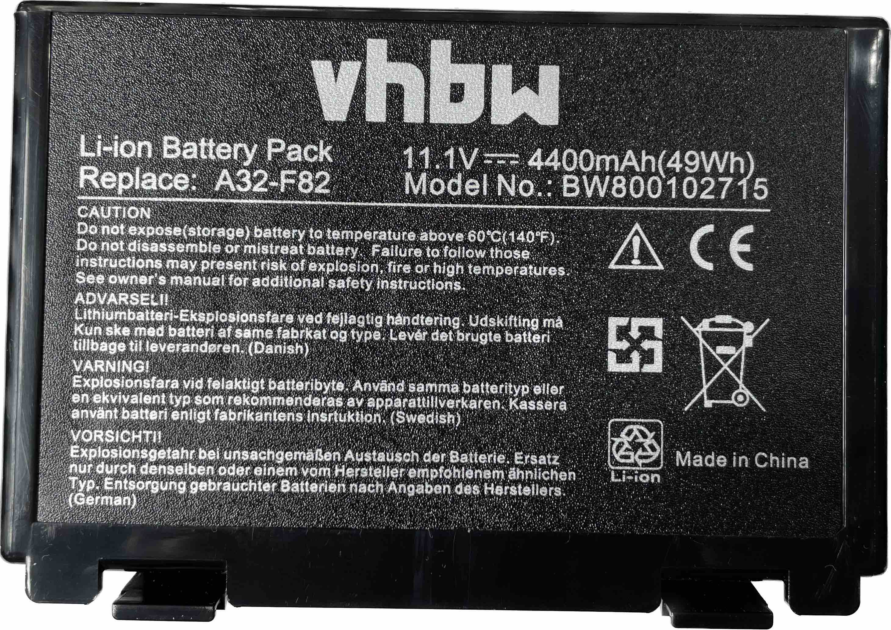 VHBW batéria ASUS A32-k50ij 4400mAh 11.1V Li-Ion 2715 - neoriginálna